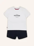 Spodenki damskie - Tommy Hilfiger Zestaw: T-Shirt I Szorty Dresowe blau - miniaturka - grafika 1