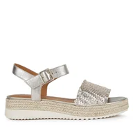 Espadryle damskie - Espadryle Geox D Eolie D25SRF 0CF6E CB500 Złoty - miniaturka - grafika 1