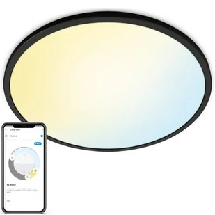 Philips WiZ Super Slim 16W LED Plafon sufitowy 2700-6500 1500lm czarny - Systemy inteligentnych domów - miniaturka - grafika 1