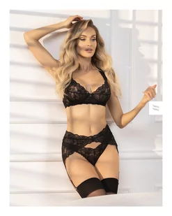 Komplet Donna Dream 3-częściowy Czarny (Rozmiar XL/XXL) - Piżamy damskie - miniaturka - grafika 1