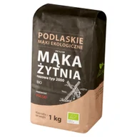 Zdrowa żywność - Podlaskie Mąki Ekologiczne Mąka żytnia Razowa Bio 1 kg - miniaturka - grafika 1