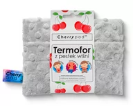 Termofory - Termofor z pestek wiśni CHERRYPAD Minky, szary - miniaturka - grafika 1