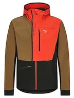 Kurtki męskie - Ziener Męska kurtka hybrydowa/aktywna NIKADO | oddychająca, wiatroszczelna, wentylacyjna, walnut.new red, 58 - miniaturka - grafika 1