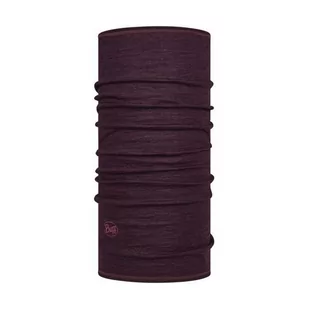 BUFF Chusta wielofunkcyjna LIGHTWEIGHT MERINO WOOL Solid Deep Purple - Czapki i chusty sportowe damskie - miniaturka - grafika 1