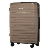 Walizki - Walizka Duża z Polipropylenu Beżowa - miniaturka - grafika 1