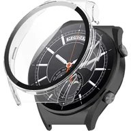 Akcesoria do smartwatchy - Etui ochronne 2w1 nakładka z szkłem Alogy do Xiaomi Mi Watch S1 Global Przezroczyste - miniaturka - grafika 1