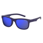 Okulary przeciwsłoneczne - Polaroid Kid''s PLD 8020/S Rubber Blue/Grey Blue Multilayer Polarized - miniaturka - grafika 1