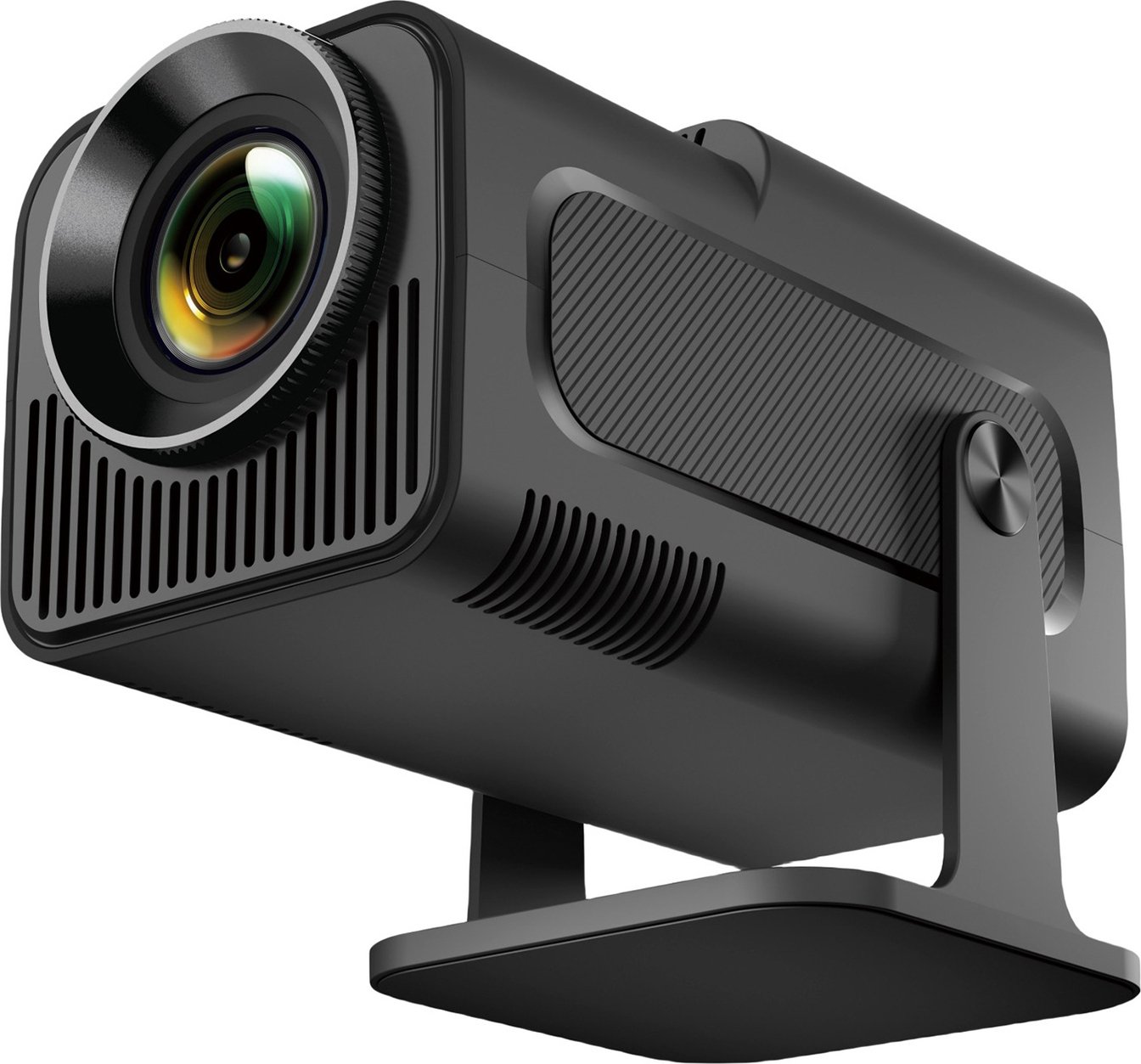 Projektor 1080P Dekodowanie Korekcja zniekształceń trapezowych Mini projektor przenośny Sterowanie głosowe Funkcja ekranu synchronicznego Obrazowanie rozproszone ze stojakiem Regulacja w zakresie 360′ Ekran o przekątnej do 130 cali do biura Kino domowe Telefon