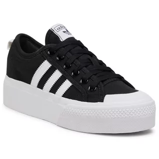 Baleriny - Buty adidas - Nizza Platform W FV5321 Cblack/Ftwwht/Ftwwht - grafika 1