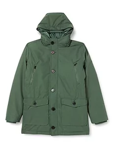 Hackett London Kurtka chłopięca Tech Parka Y, 6gucilantro, 11 Lat - Kurtki i płaszcze dla chłopców - miniaturka - grafika 1