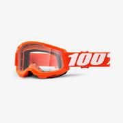 Gogle narciarskie - 100% 100% Strata Anti-Fog Goggles Gen2, orange/clear  2021 Gogle HU-GOG-0055/20/unis - miniaturka - grafika 1
