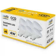 Żarówki LED - 6x Żarówka LED GU10 420lm 4W CIEPŁA - miniaturka - grafika 1