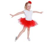 Sukienki i spódniczki dla dziewczynek - GoDan Spódnica, Tutu, czerwona, 56-70 cm - miniaturka - grafika 1