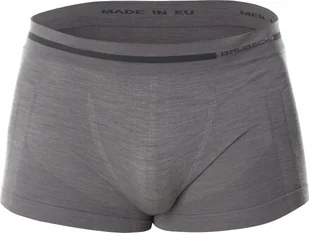 Brubeck BX10430 Bokserki męskie COMFORT WOOL ciemnoszary L - Majtki męskie - miniaturka - grafika 1