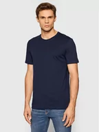 Koszulki męskie - Benetton United Colors Of T-Shirt 3U53J1F15 Granatowy Regular Fit - miniaturka - grafika 1