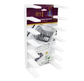 Pozostałe akcesoria kuchenne - STOJAK ORGANIZER NA POKRYWKI TALERZE DESKI BIAŁY - miniaturka - grafika 1