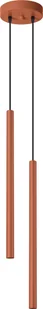 Lampa wisząca PASTELO 2 ochra czerwona 2xG9 8W stal 104x15x15cm Sollux Lighting - Lampy sufitowe - miniaturka - grafika 1