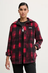 Columbia koszula Benton Springs damska kolor czerwony relaxed z kołnierzykiem klasycznym 2085661 - Koszule damskie - miniaturka - grafika 1