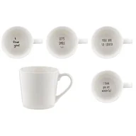 Kubki - Kubek Gold heart z napisem w środku 400 ml mix kolorów - miniaturka - grafika 1