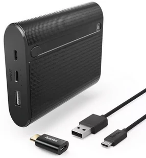 Hama X10 Power Pack 10400mAh Czarny (178983) - Powerbanki - miniaturka - grafika 1