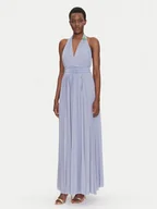 Sukienki - Fracomina Sukienka wieczorowa FQ25SD3010W799Q7 Niebieski Regular Fit - miniaturka - grafika 1