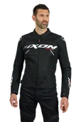Odzież motocyklowa - Kurtka Motocyklowa Ixon Ionix Czarny/Złamany BiałyS - miniaturka - grafika 1