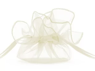 PartyDeco Woreczki z organzy, kremowy, 25cm (1 op. / 10 szt.) WRG6-079-10 [16403664] - Gadżety na imprezę - miniaturka - grafika 1