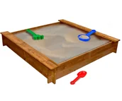 Place zabaw - Klasyczna drewniana piaskownica A8-K79 - miniaturka - grafika 1