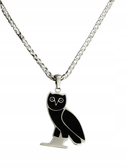 Naszyjnik Wisiorek Drake OVO Sowa Srebrna Drizzy Owl October's Very Own Y2K
