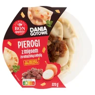 Szybkie dania obiadowe - Carrefour Bon appétit! Pierogi z mięsem ze smażoną cebulą 320 g - miniaturka - grafika 1