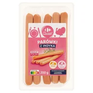 Kiełbasa i wędliny - Carrefour Classic Parówki z indyka 200 g - miniaturka - grafika 1