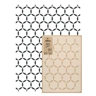 Szablony malarskie - szablon malarski wielokrotny powtarzalny HEXAGON CIRCLES - miniaturka - grafika 1