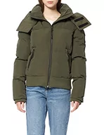 Kurtki damskie - Superdry Damska kurtka Code Everest Bomber, Dark Moss, XS - miniaturka - grafika 1