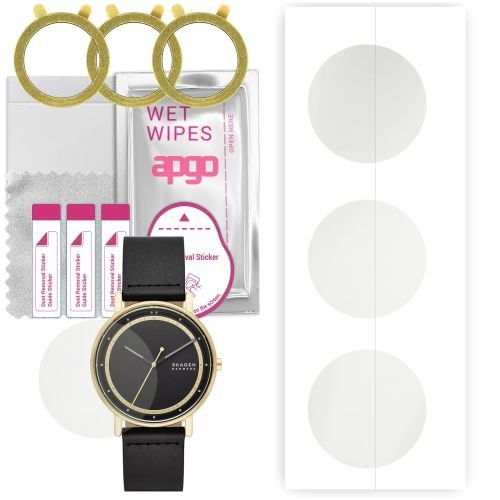 3x folia ochronna hydrożelowa MATOWA do Skagen Signatur Three-Hand - apgo Smartwatch Hydrogel MATTE Protection Ochrona na ekran smartwatcha