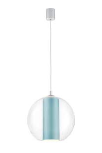 Kaspa LAMPA wisząca MERIDA L 10407112 szklana OPRAWA Abażurowa ZWIS IP20 kula ba - Lampy sufitowe - miniaturka - grafika 1