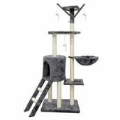 Maszynki i nożyczki dla psów - Drapak dla Kotów Jipsy 79 x 34 x 138 cm Szary Włókno Sizalowe Ø 7 cm - miniaturka - grafika 1