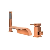 Baterie wannowe i prysznicowe - SILLA BATERIA WANNOWA CASCADE 3-OTWOROWA S-1006RG RÓŻOWE ZŁOTO - miniaturka - grafika 1