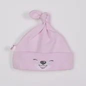 Czapki dla dzieci - Bawełniana czapka dziecięca Bobas Fashion Lucky różowa, rozmiar 68 (4-6m) - miniaturka - grafika 1