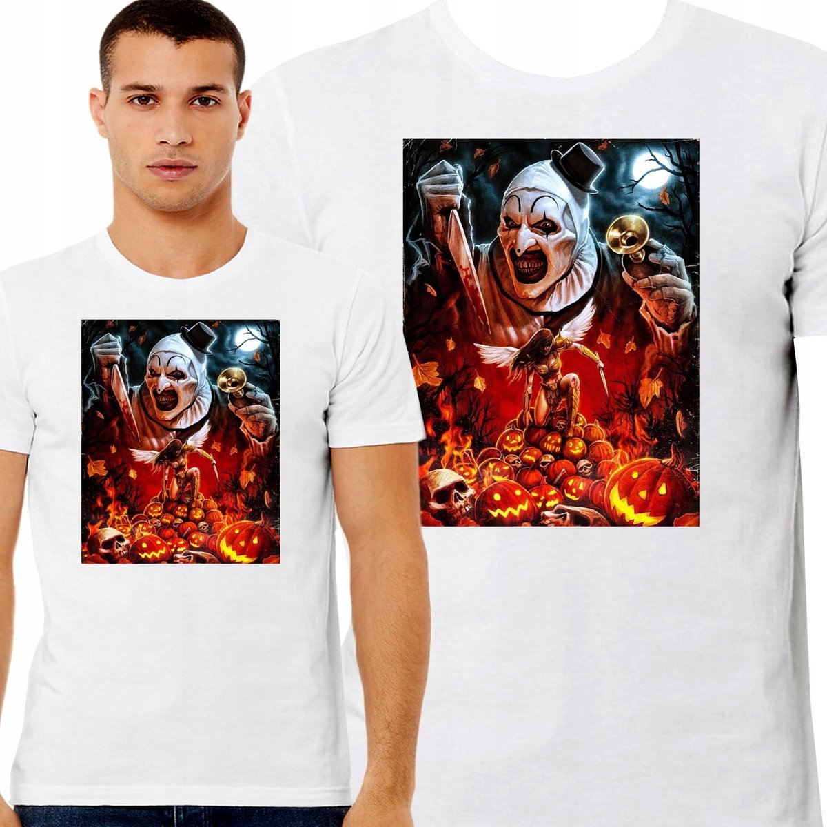 KOSZULKA TERRIFIER HALLOWEEN HORROR FILM THRILLER JAKOŚĆ PREMIUM L 3429