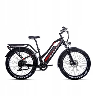Rower Elektryczny, Jobobike, 25 Km/h, zasięg 70 Km, Czarny - Rowery elektryczne - miniaturka - grafika 1