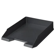 Przyborniki na biurko - Herlitz 50033942 półka na dokumenty Plastik Antracyt - miniaturka - grafika 1
