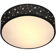 Lampy sufitowe - Lampa sufitowa Czarna Materiałowa Ø38 Gwieździste niebo - miniaturka - grafika 1