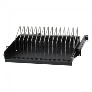 Techly 107753 Półka 1U rack 19", do ładowania 14 urządzeń mobilnych, wysuwana |   - Akcesoria do szaf serwerowych - miniaturka - grafika 1
