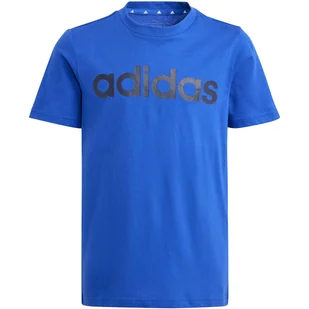 Koszulka dla dzieci adidas Essentials Linear Logo Cotton Tee - Koszulki dla chłopców - miniaturka - grafika 1