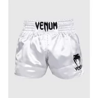 Spodnie sportowe męskie - Venum Spodenki Muay Thai Classic Shorts Silver/Black - miniaturka - grafika 1