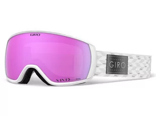 Giro, Gogle zimowe, Facet white silver shimmer (szyba VIVID pink 25% S2) (DWZ) - Gogle narciarskie - miniaturka - grafika 1