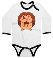 Body dla niemowląt - Body dziecięce Szczęśliwy Jeżyk Z Żołędziem Dzień Jeża Jesień 86/92 - miniaturka - grafika 1