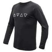 Koszulki sportowe męskie - Męska koszulka Sensor merino Blend Elements black Rozmiar: L / Kolor: czarny - miniaturka - grafika 1