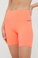 Spodenki damskie - Superdry szorty damskie kolor różowy gładkie high waist - miniaturka - grafika 1
