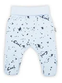 Śpiochy dla niemowląt - Niemowlęcy półśpioch bawełniany w granatowe plamki niebieski Nicol,r.68 - miniaturka - grafika 1